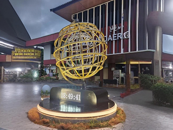 Rotating installation at Parliament Square, Johor Bahru, Malaysia